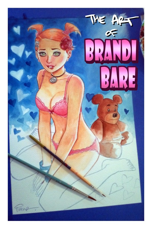 Cover art for 'Art of Brandi Bare' comic sized artbook. (from Stretch Goal #2)