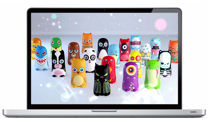 BatteryBot MimoDesk. Every pledge receives the MimoDesk suite of wallpapers, screensavers, and icons featuring the original BatteryBot characters!
