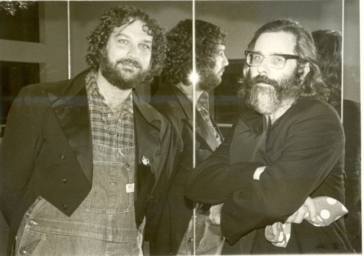 Doug and Johnny don their tuxedos for picture call in the dance studio (1980)