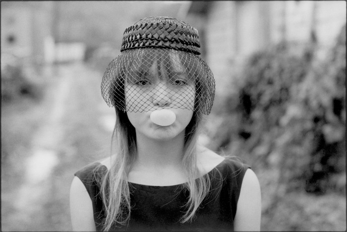 Tiny blowing a bubble (during "Streetwise"), Seattle, Washington, 1983