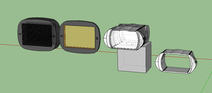 First rough digital sketches in Sketchup, April 2013