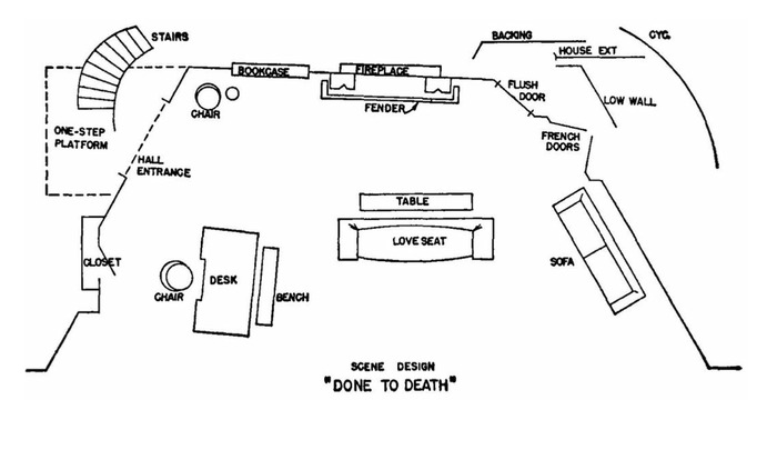 "Done to Death" Set Floor Plan