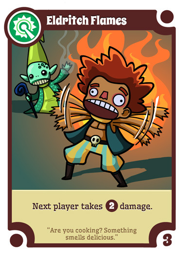 Eldritch Flames - a WANDS card