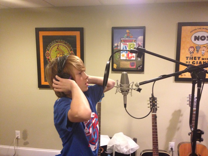 My son Kai sings "Champion of the Spelling Bee"