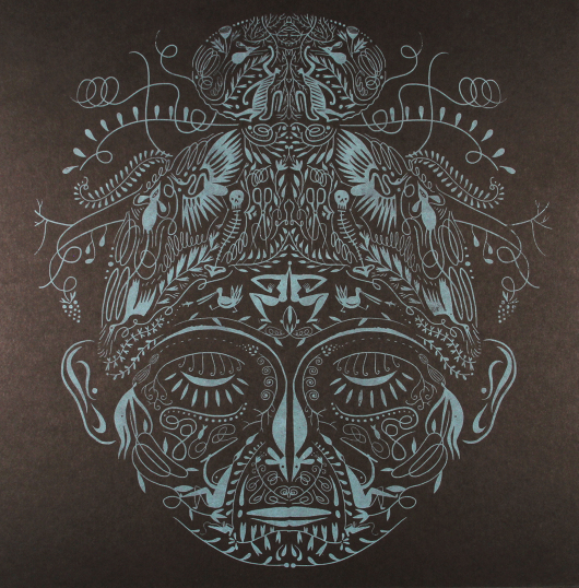 An example of a previous screen print by Lilli Carré, from a series called Totem.
