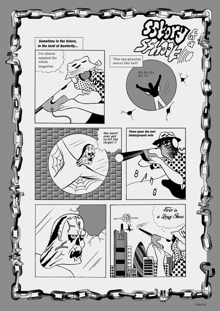 Gabriel Corbera, A2 Poster, Silver & Black