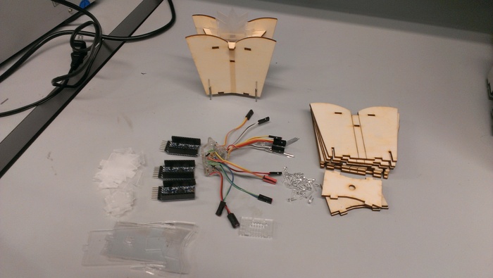 Sample parts to make an Arduino Firefly
