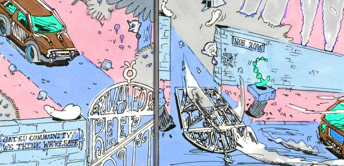 Leon Sadler, 8 Page Section (Detail)
