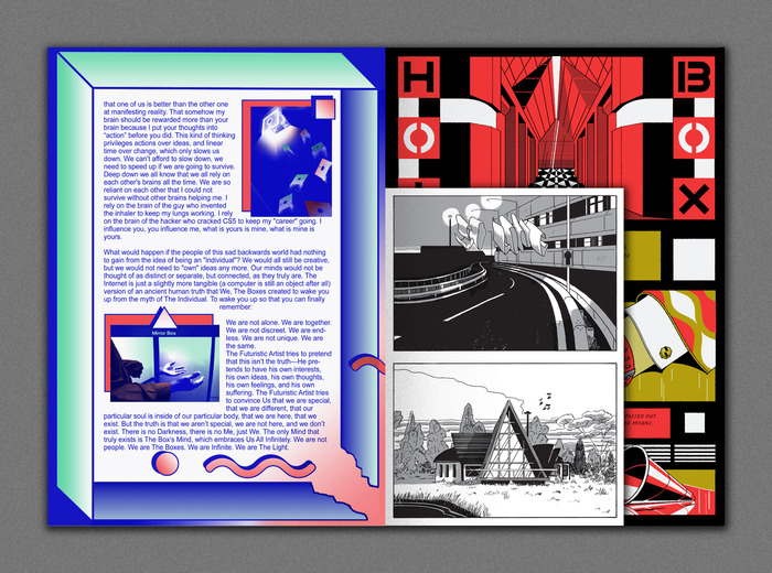 A4 Pages with A5 Sections - 4 x 8pg mini comics in silver and black