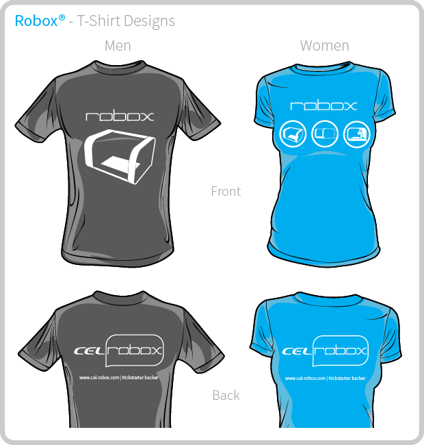 Robox Kickstarter T-Shirt Design