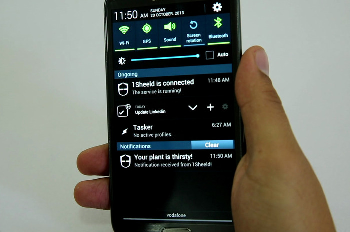 Get notifications instantly using our notifications shield