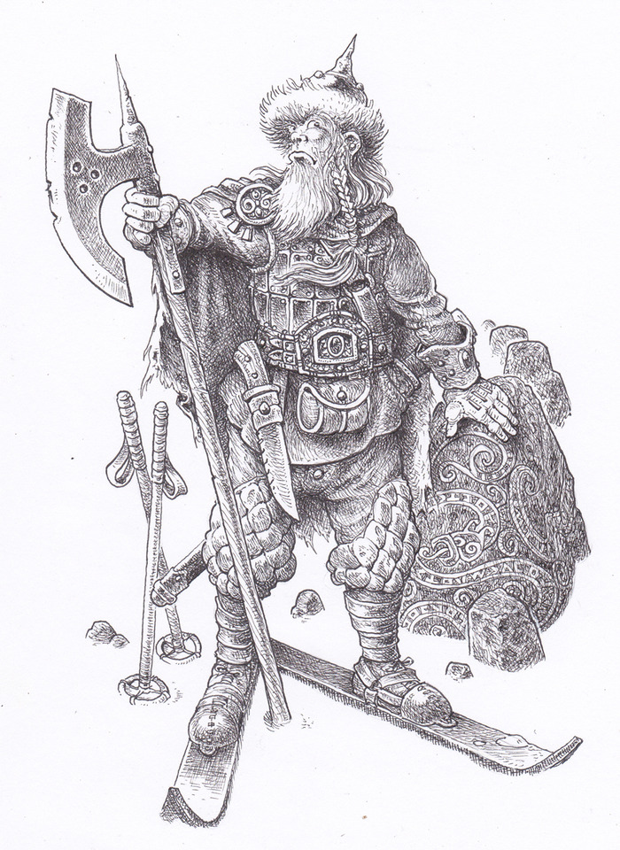 Hutzlun Warrior by Gary Chalk