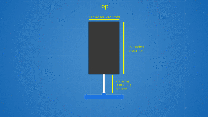 Dimensions: Top