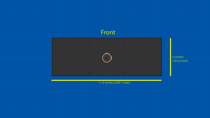 Dimensions: Front