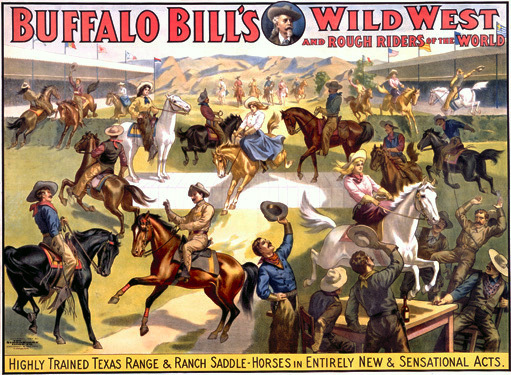 1892 poster for Buffalo Bill's Wild West.