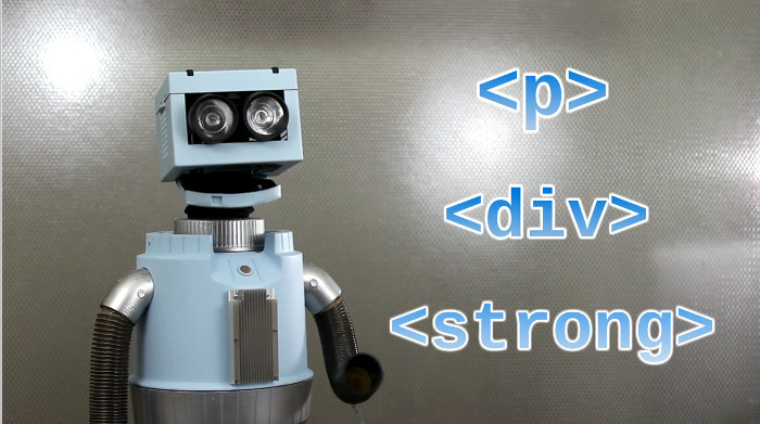 Our highly intelligent robot host, Unique ID in "What is HTML?"
