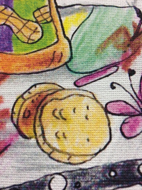 You can see the texture of the canvas