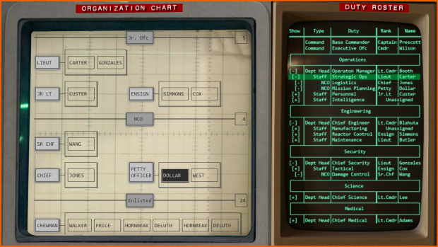 The Org Chart uses top-of-the-line touchscreen technology