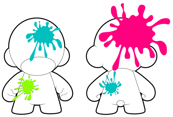 An army of 7" Kidrobot MUNNYs will be customized by exhibit visitors with paint ball guns