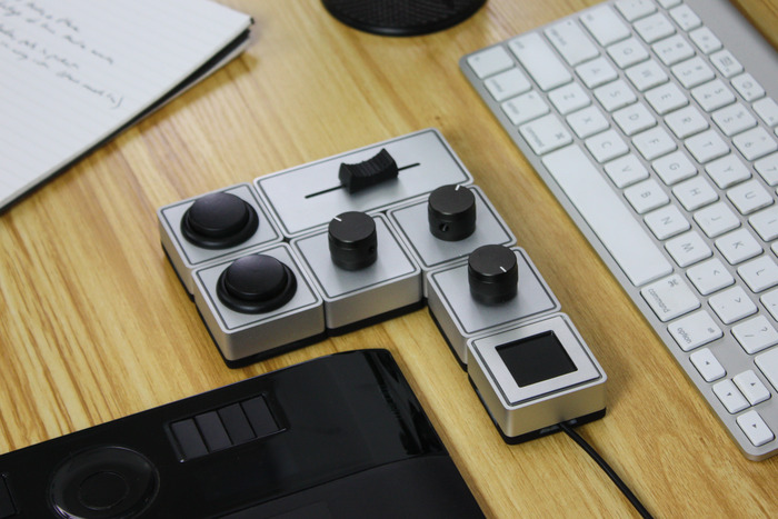 Palette arranged to complement a designer's tablet