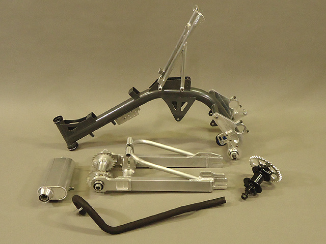 Parts included in the motoped kit