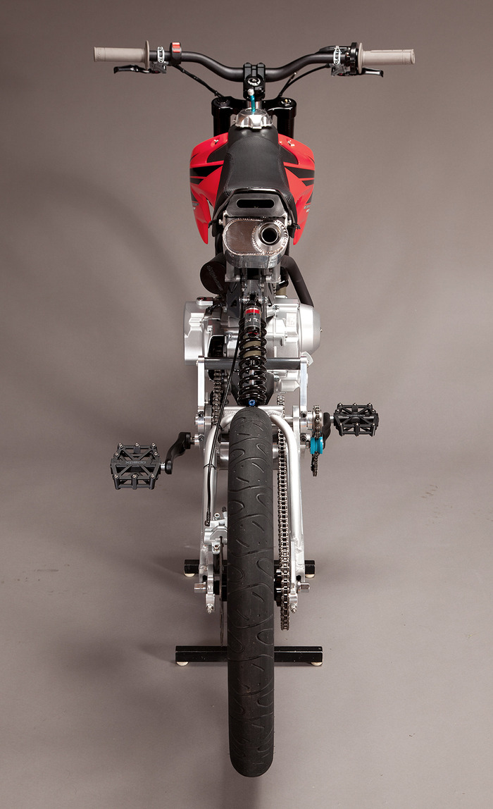 Assembled Motoped - back view