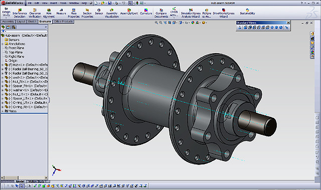 Rear Hub CAD drawing