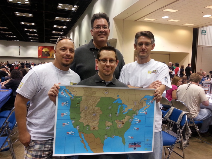 HBG staff: Doug, Mike, Adam, and Chris with our original development map