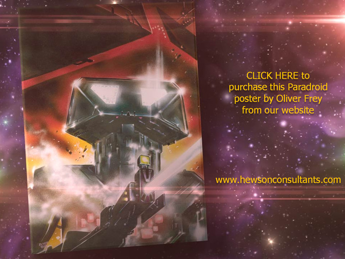 Oliver Frey's artwork for Paradroid, as featured on the cover of Zzap!64 magazine, is available as an A2 poster