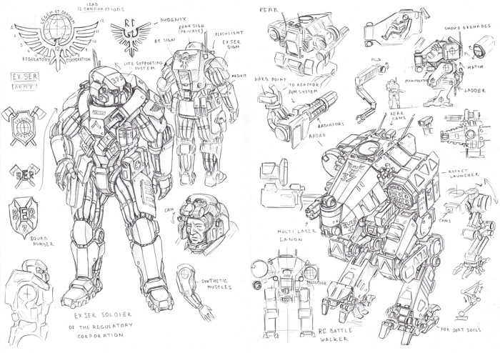 ExSer Soldier and Raven Walker