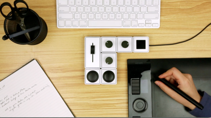 Palette made by a designer to fit around her tablet, and keyboard.