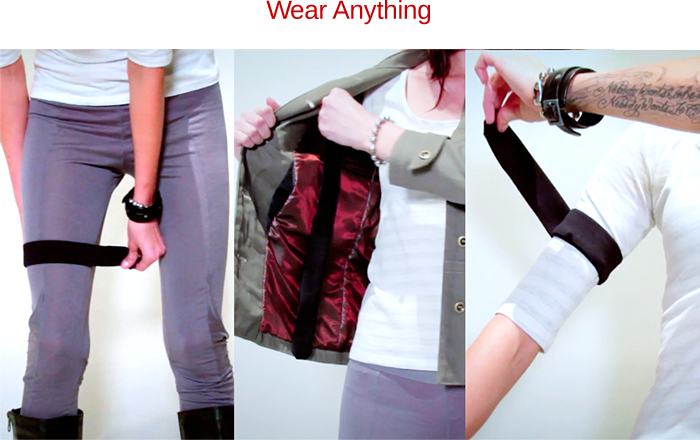 Quickly attach and remove kit from your own clothing. Wear it in multiple ways.