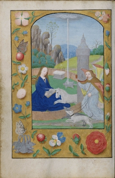 Proto-Snaak? -Hunt of the Unicorn Annunciation (circa 1500)