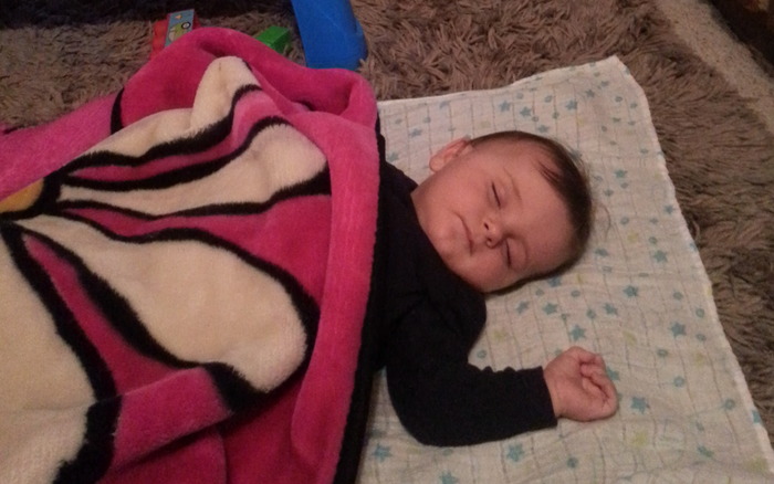 Our son loves a good power nap!