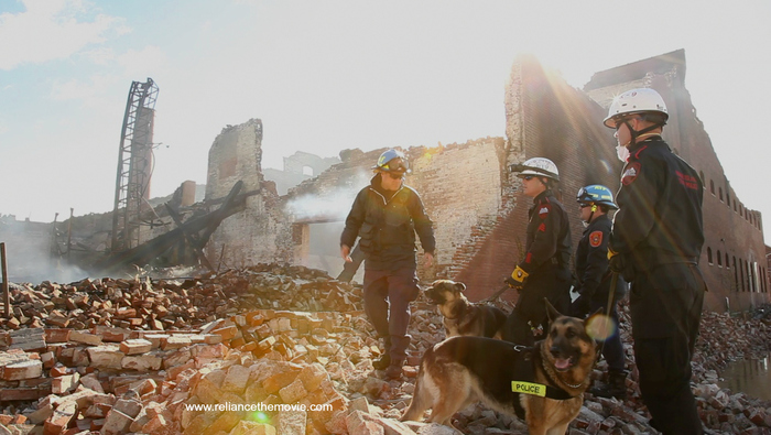 Searching millfire remnants for possible missing persons
