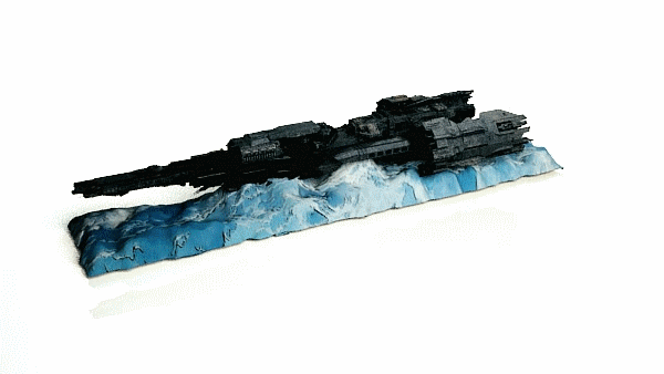 3D TURN TABLE OF THE BLACK EDITION GROOM LAKE SCULPTURE IN COLOR