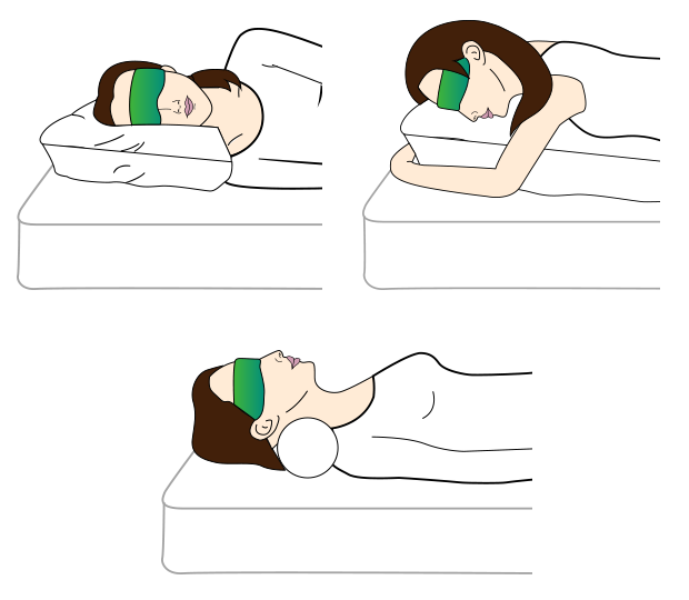 Sleeping with NeuroOn is comfortable in every position.