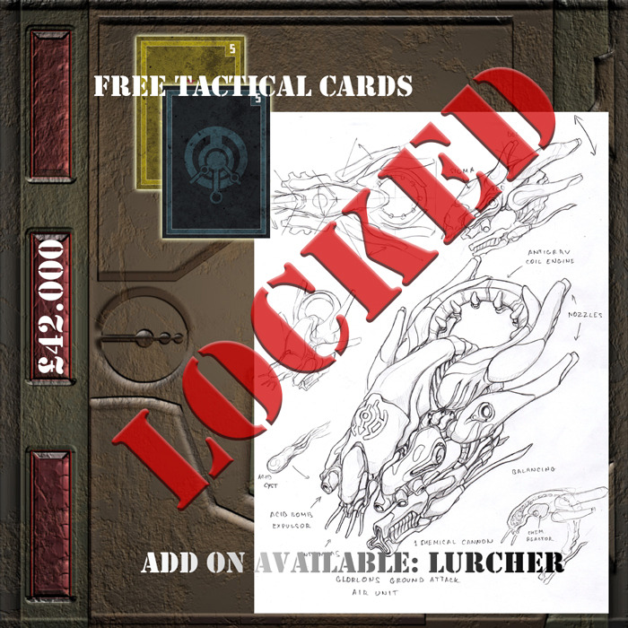 £42.000 - 2 extra Tactical Cards FREE in every Starter Set And a New add-on available: Glorlon Lurche
