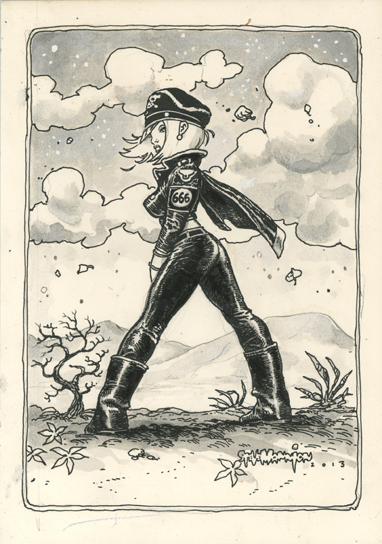 NEW BAD GIRL ART PIN-UP above!