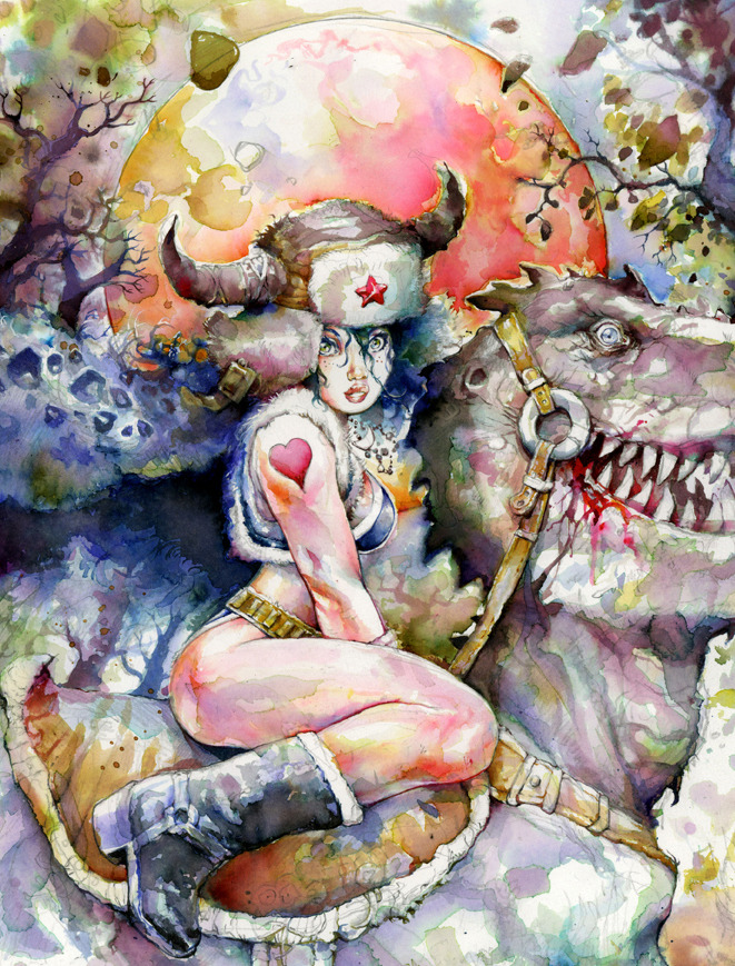 ASYLUM PRESS JURASSIC WATERCOLOR COVER REWARD above!