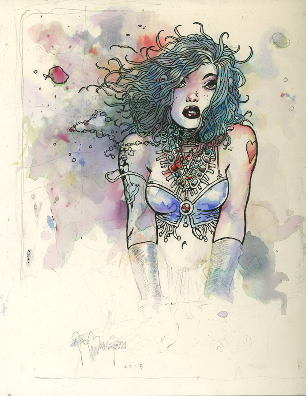 FD "Bust" WATERCOLOR above...