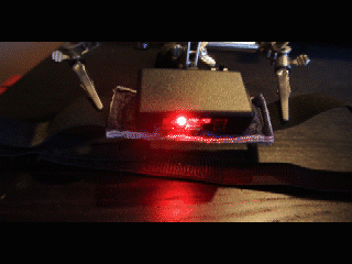 One of our prototypes in action