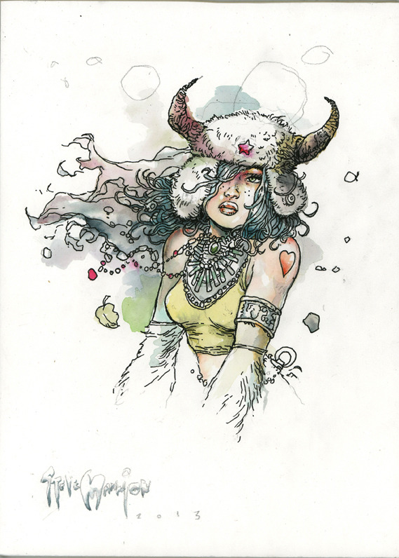 FD HORNY WATERCOLOR above