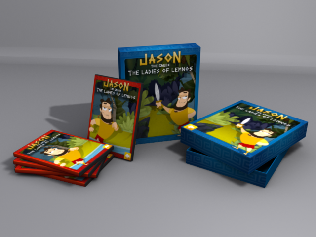 An early mockup design for the DVD's and Big Box's