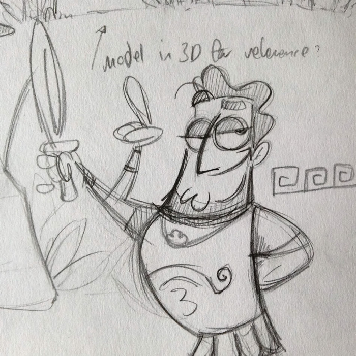 This is your Captain, sketching...