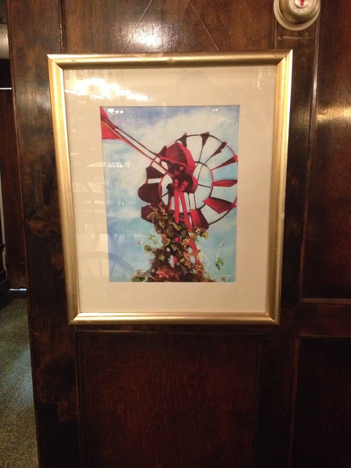 Painting by local artist Allen Schwartz. Paintings and prints by Allen are available to those contributing $500 or more.