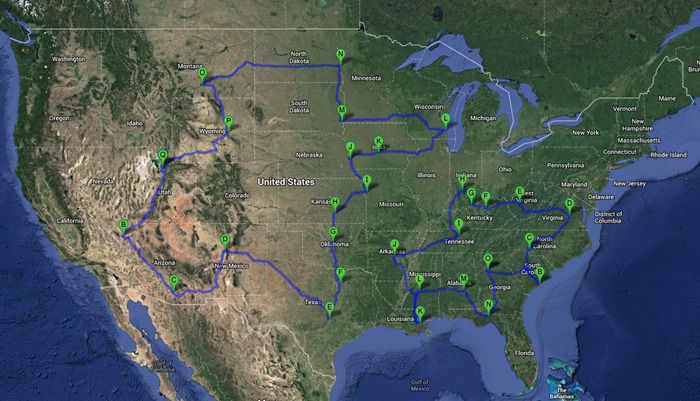 Love is Love Tour Map