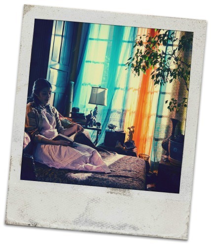 Noor finds a quiet moment.
