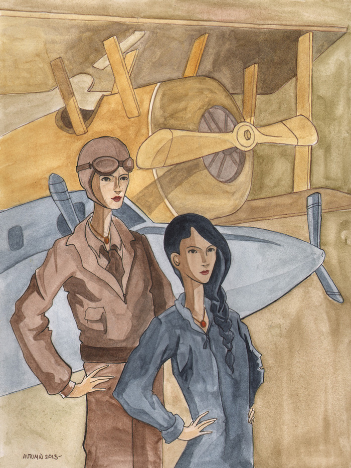 illustration by Autumn Frederickson for Athena's Daughters