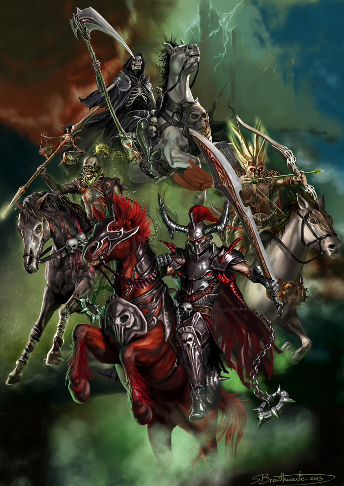 All Four Horsemen of the Apocalypse!